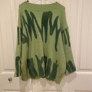 Green Patterned Sweater